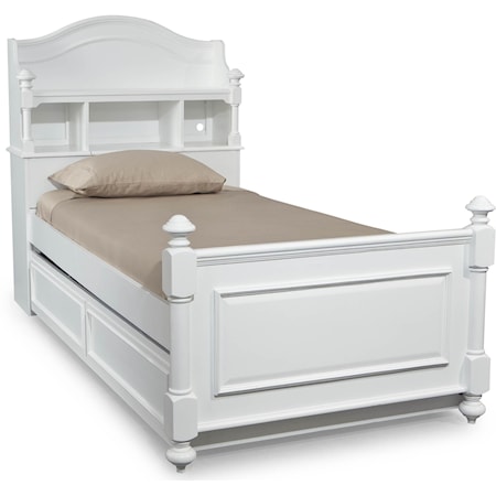 Twin Bookcase Bed with Trundle